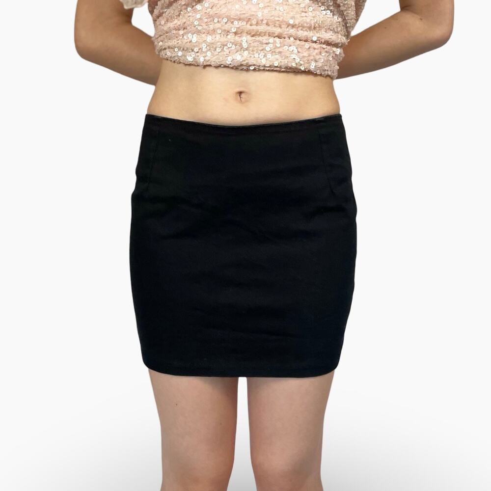 Vintage y2k Motel black bodycon mini skirt womens xs